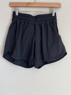 Lululemon Athletic Track Shorts Black Size 6 Long Running